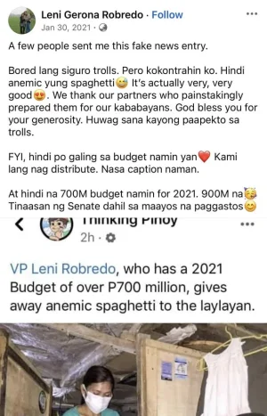 Thread 'VP Sara, natagpuang nagrereklamo sa OVP budget'