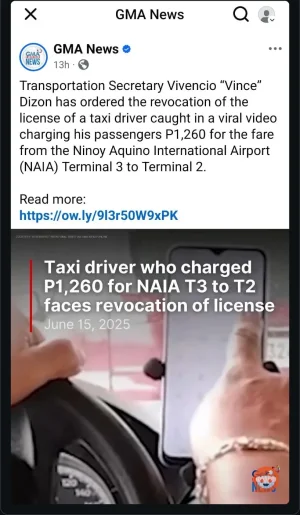 Thread 'kahit ata si satanas ay mahihiya sa ginawa ng taxi driver'